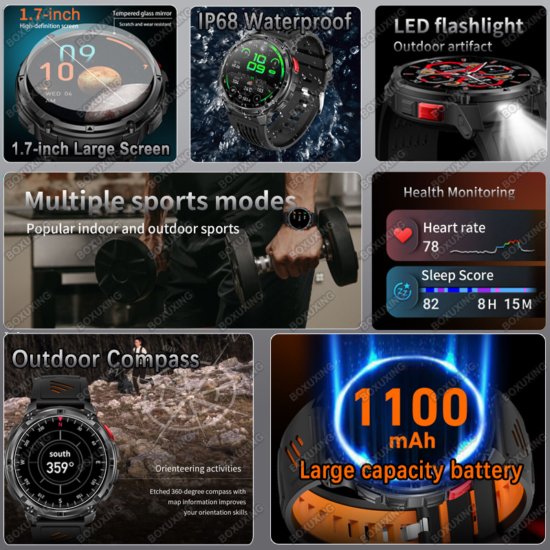 New Military Grade 1100mAh Bat - đánh giá và giá Compass Lensatic