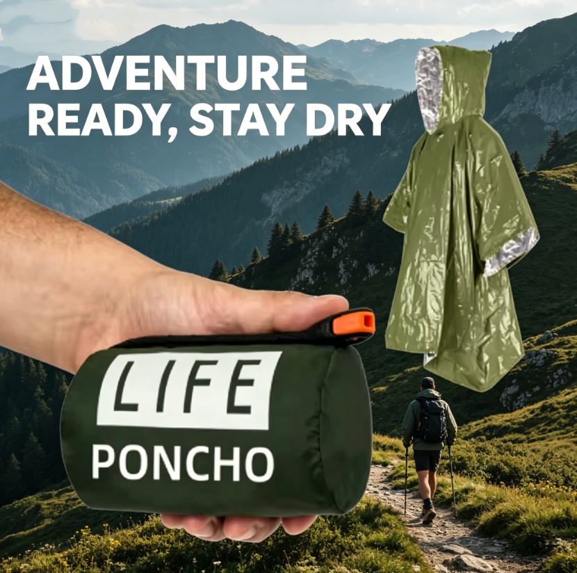 3-in-1 Thermal Emergency Rain  - đánh giá và giá Emergency Poncho Rain