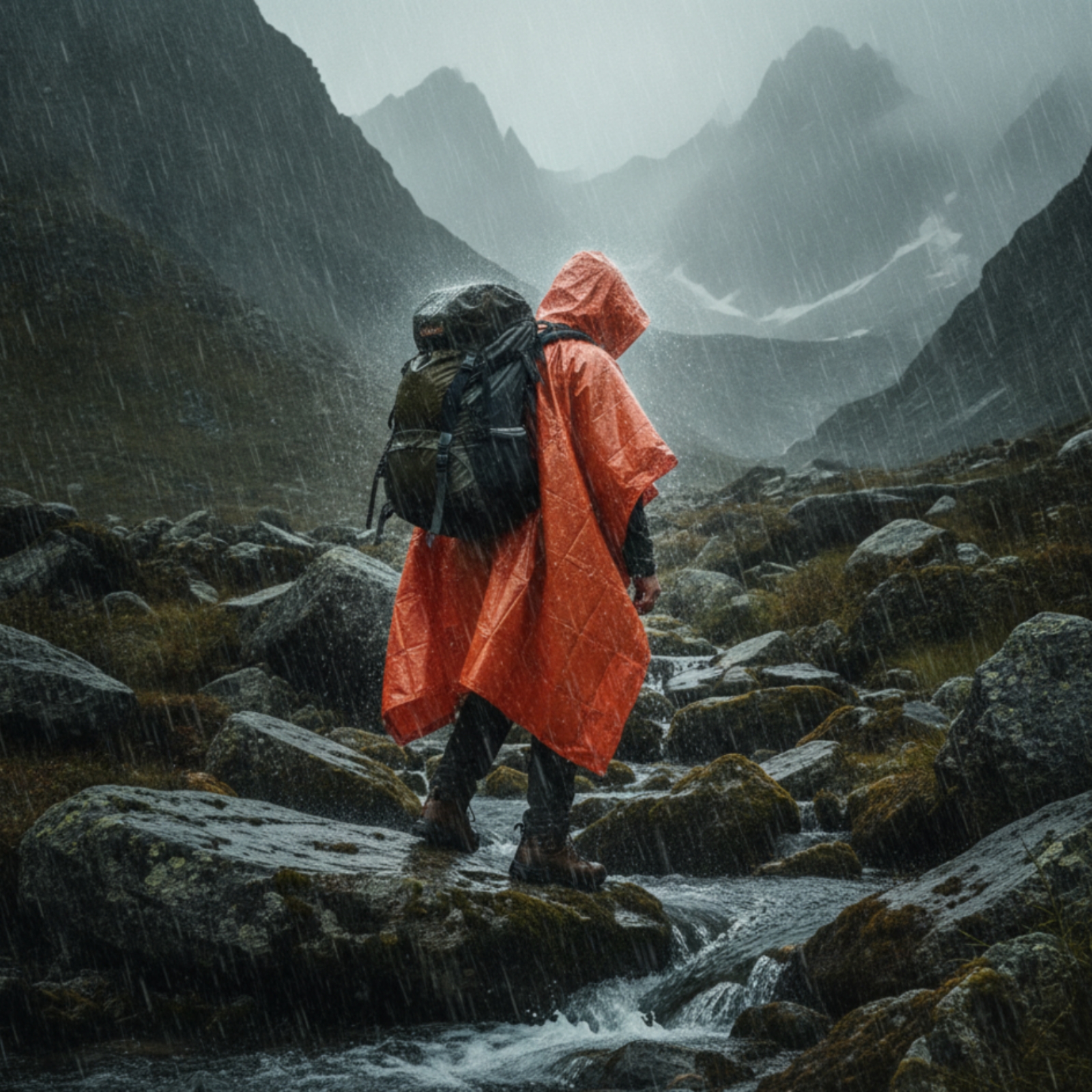 Hooded Rain Poncho Compact Eme - đánh giá và giá Emergency Poncho Rain