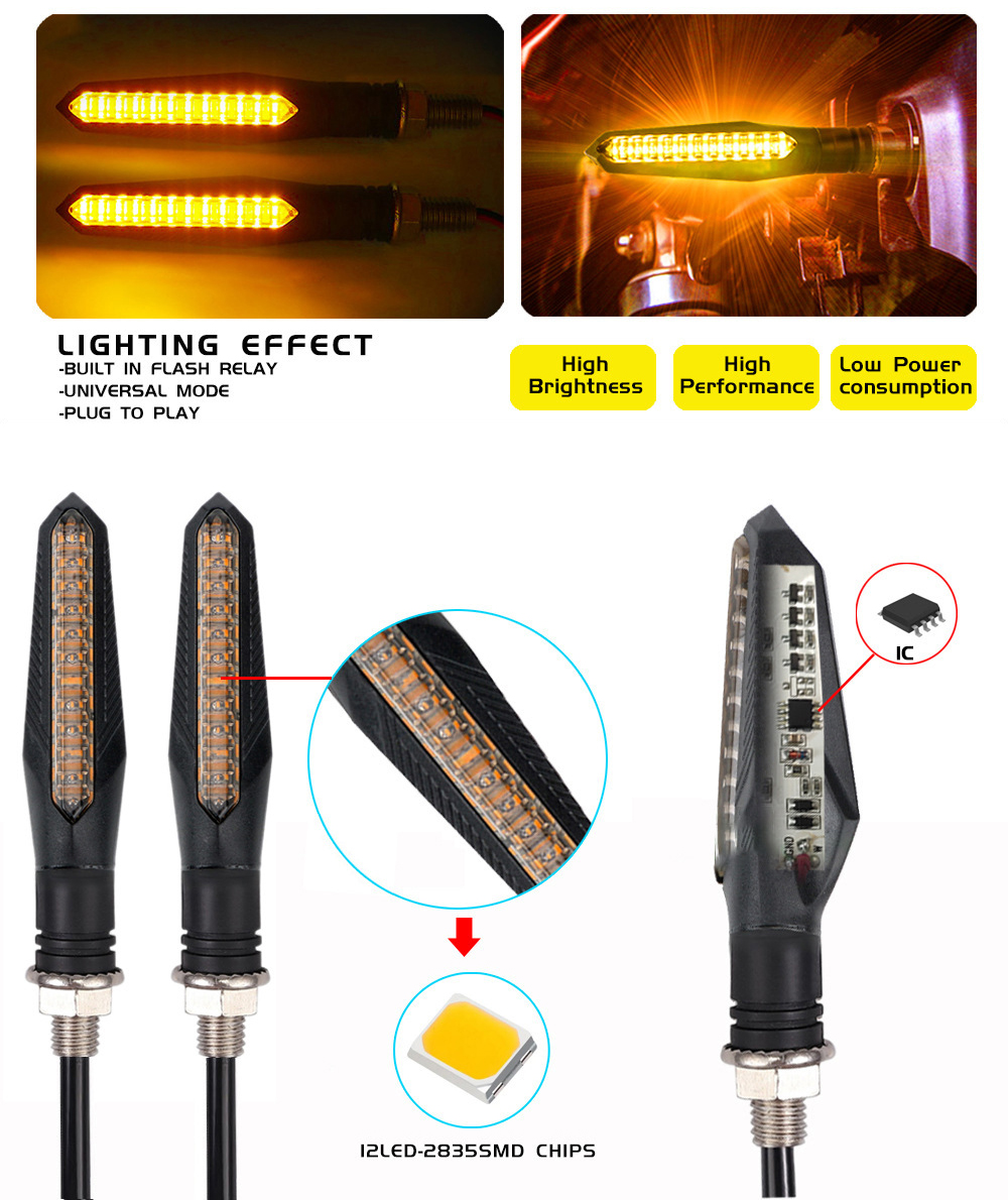 4PCS 12V Motorcycle LED Turn S - đánh giá và giá Sos Light Strobe