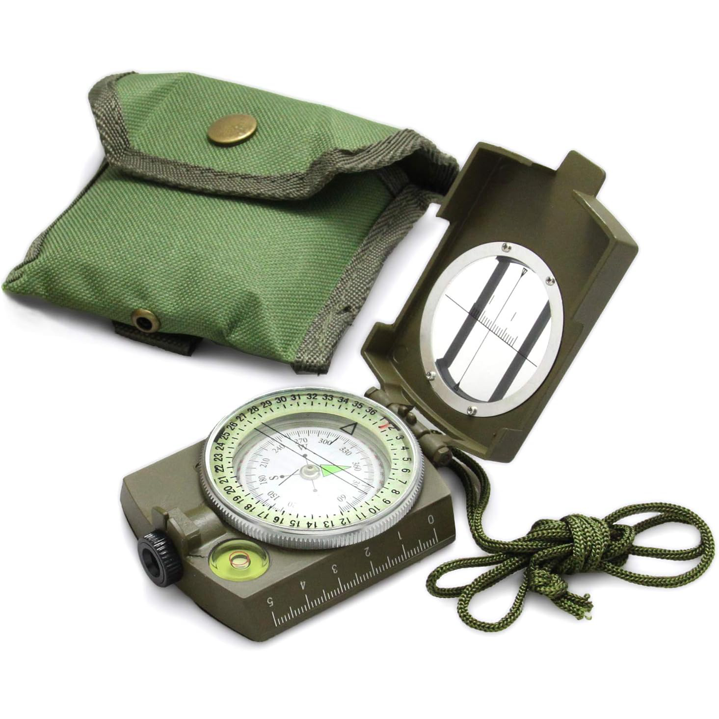 Metal Tactical Survival Milita - đánh giá và giá Compass Lensatic