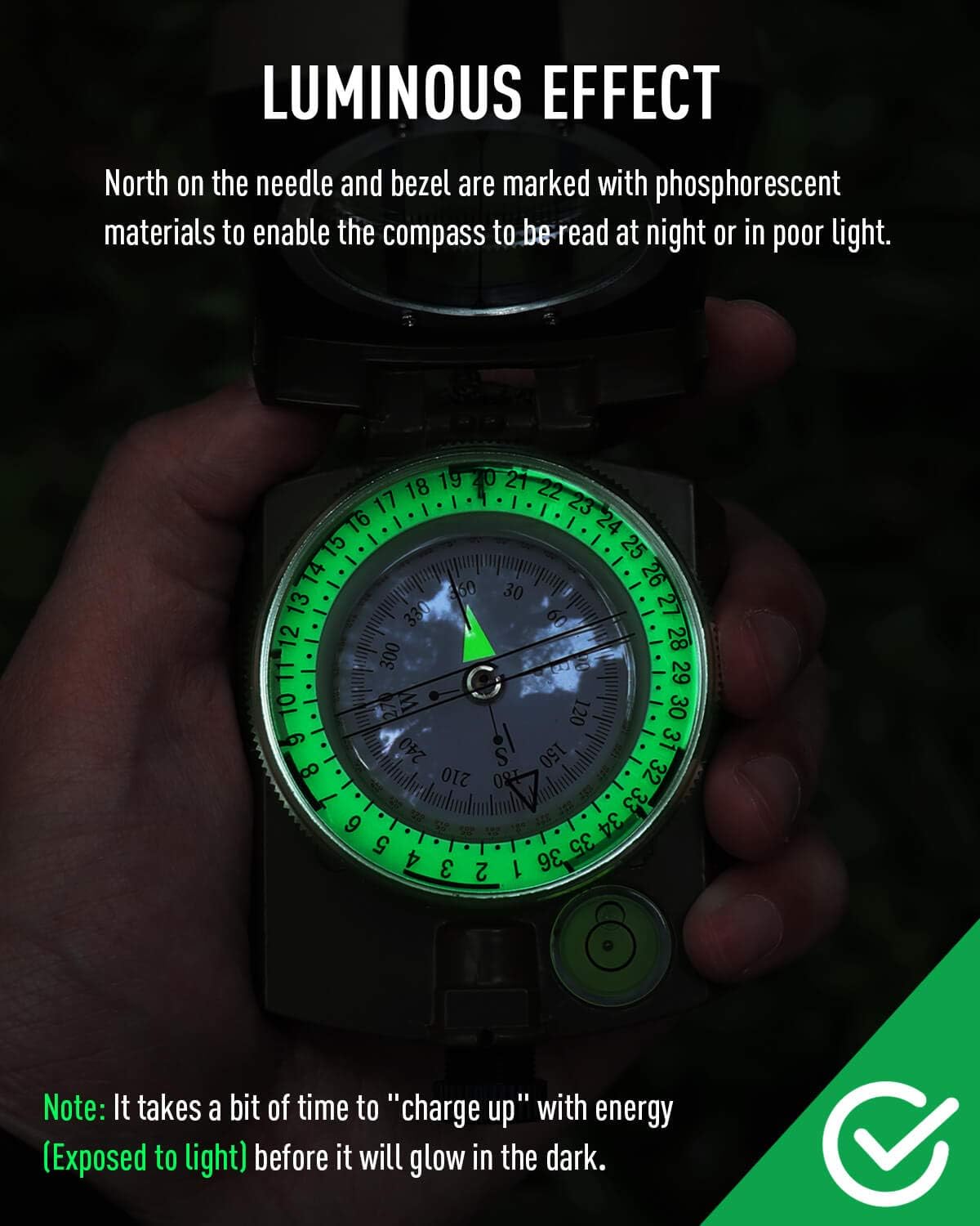 Metal Tactical Survival Milita - đánh giá và giá Compass Lensatic