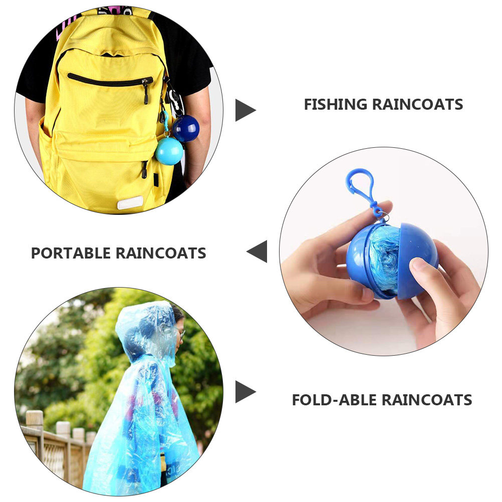 4Pcs Portable Waterproof Rain  - đánh giá và giá Emergency Poncho Rain